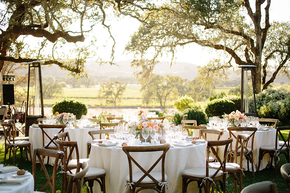 Views from reception area at Beltane Ranch Wedding by michelle walker photography