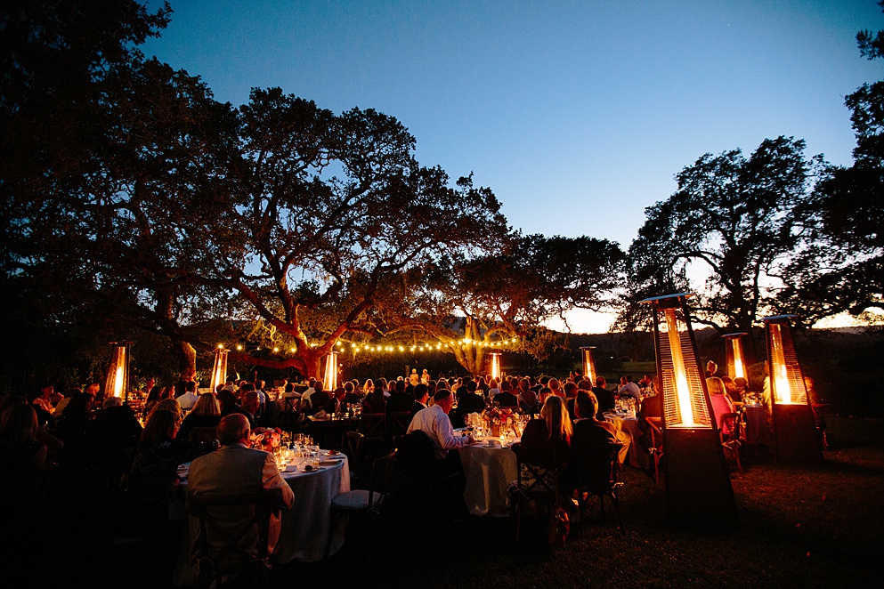 night falls at Beltane Ranch wedding by michelle walker photography