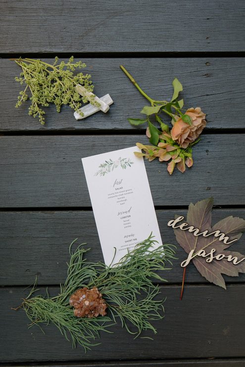 wedding invitations for calistoga ranch wedding by michelle walker photography