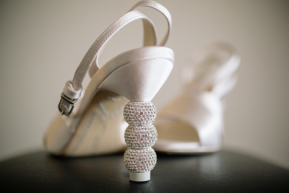 sparkly brides heels