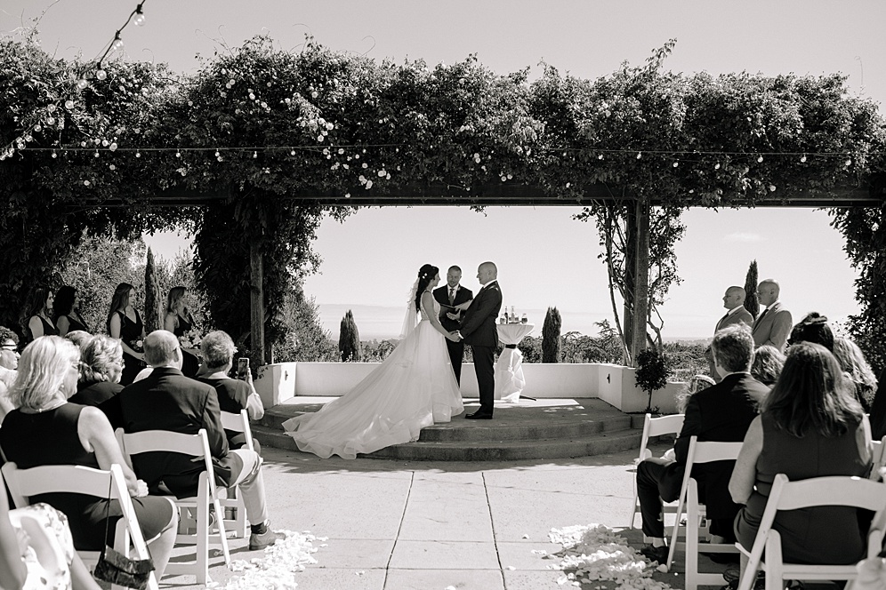 ceremony at chaminade resort wedding