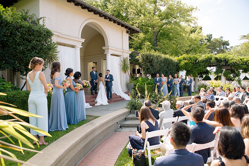Ceremony at Villa Montalvo Wedding